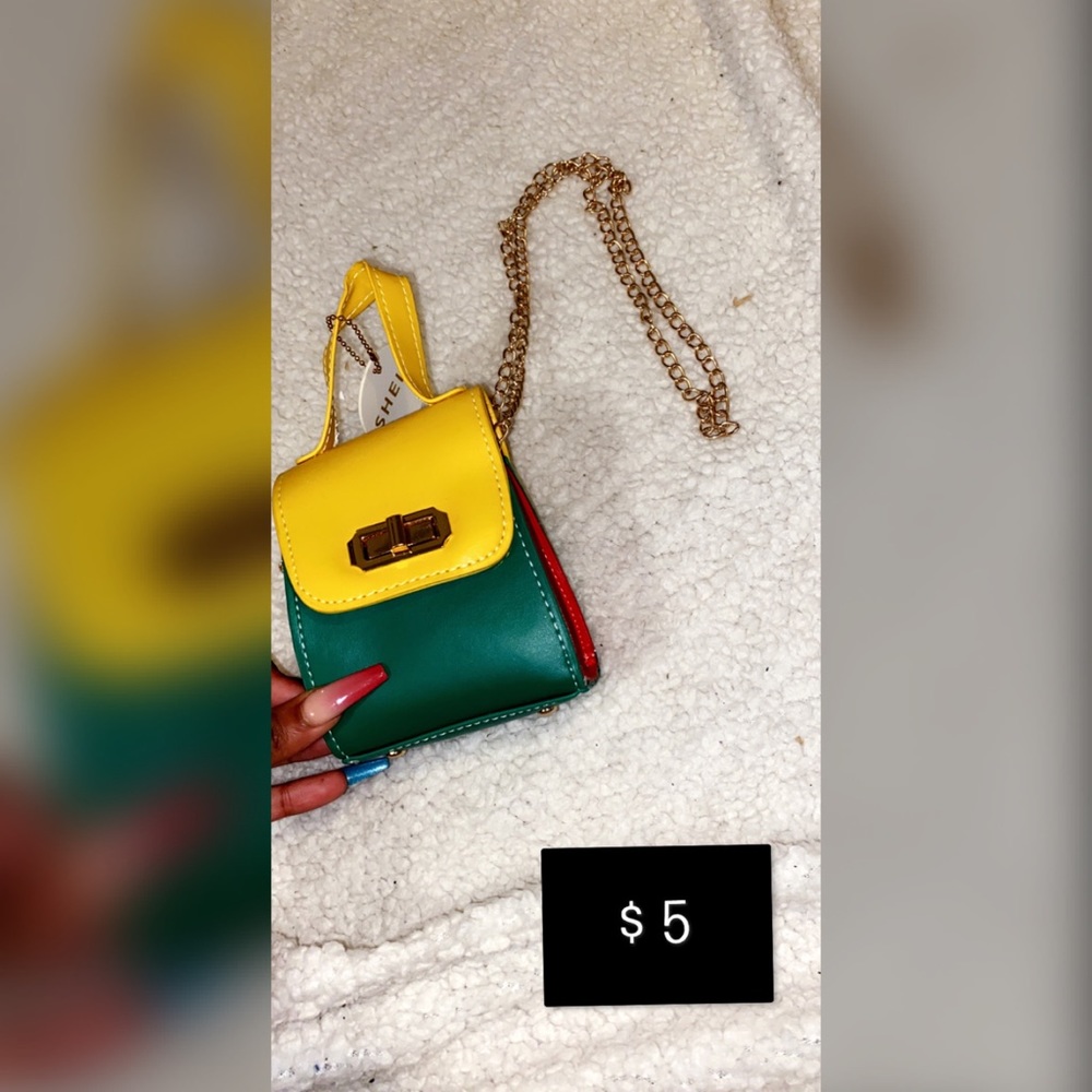 Colorblock Chain Purse